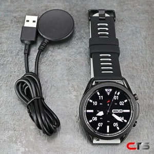 Samsung Galaxy Watch 3 45mm Smartwatch Mystic Black SM-R840 7/10 - Picture 1 of 6