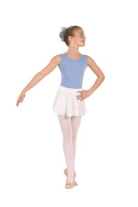 Eurotard 10127 Toddler Size Extra Small (2-4) White Pull-On Mock Wrap Skirt - Picture 1 of 1