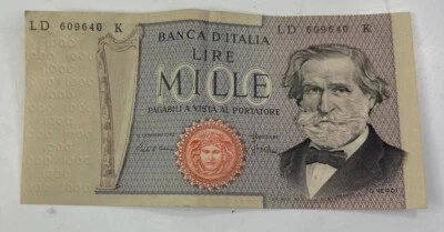 1980 Italy 1000 Lire Note Circulated - Image 1 of 4