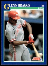 1991 Score Glenn Braggs Cincinnati Reds #18