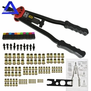 "Kit de pistola de tuerca de remache herramientas de ajuste de tuercas herramienta de tuerca ciego manual remachador 16" - Imagen 1 de 8