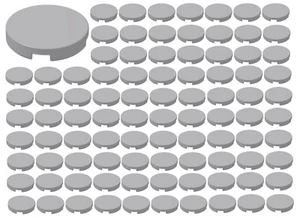 ☀️NEU LEGO hellbläulich grau Fliese rund 2x2 Konvolut 100 Teile Stück 14769 - Bild 1 von 2