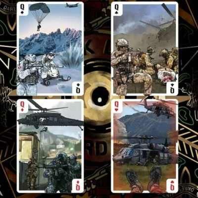 Quick Draw Card Company Black Ops Edition Special Forces Spielkarten (Militär