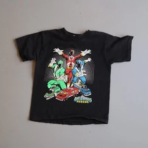Vintage Power Rangers Rescue Shirt Youth Kids 6x 7 Large Black - Picture 1 of 4