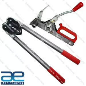 Schwerlast Umreifungsband Verpackung Werkzeug Kit Ratsche Spanner Crimper Set - Bild 1 von 12