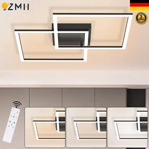 LED Deckenleuchte Dimmbar Deckenlampe Wohnzimmer Flur Modern w/Fernbedienung 52W - Bild 1 von 19