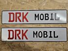 2x Kennzeichen DRK Mobil Autokennzeichen Deko 