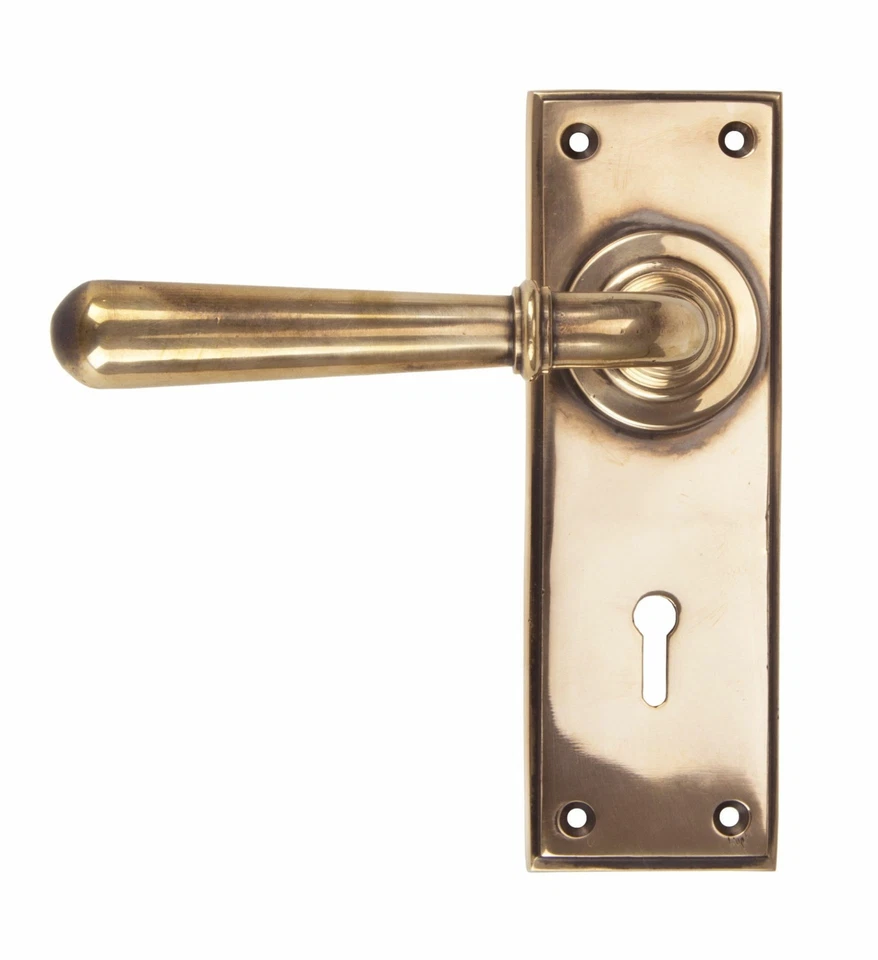 From The Anvil Polished Bronze Newbury Lever Lock Set - Image 1 of 1