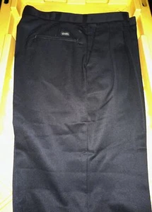 NEW CINTAS 865-35 Size 30X32 Black Pleated Comfort Flex Uniform work pants j136 - Picture 1 of 10