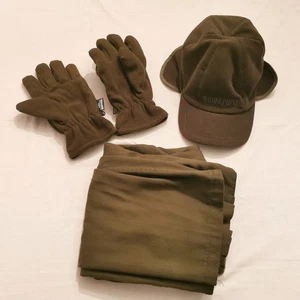 Fleece-Handschuhe Jagd THINSULATE Mütze 62 WALD & FORST Hose Gr. 96/100 oliv NEU - Bild 1 von 11