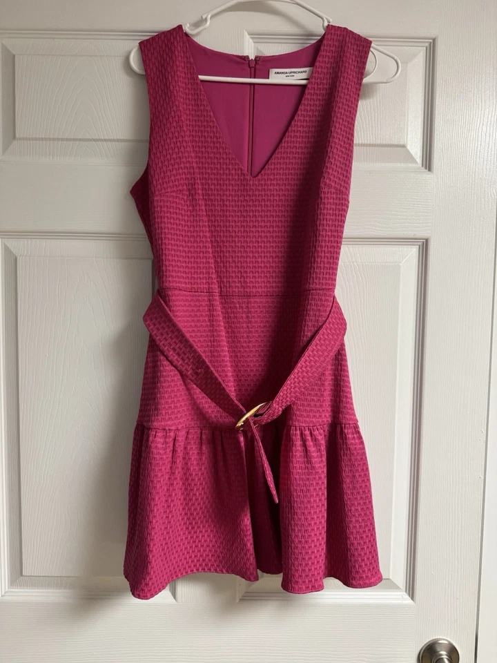 Vestido AMANDA UPRICHARD Selena en Arándano Talla Mediana Foto 1 de 3