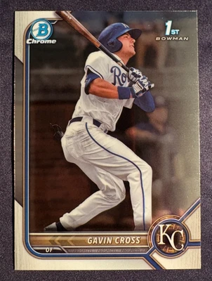 2022 Bowman Chrome 1st Bowman Gavin Cross #BDC-6 Kansas City Royals - Image 1 of 2