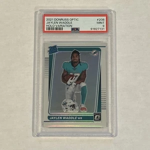 2021 Donruss Optic Holo Variation #208 Jaylen Waddle Rated Rookie Miami PSA 9 - Bild 1 von 7