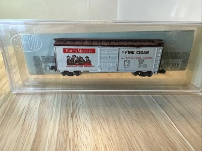 VINTAGE CON-COR N SCALE 40’ STL. BOXCAR DUTCH MASTERS FINE CIGAR IN ORIGINAL BOX - Image 1 of 4