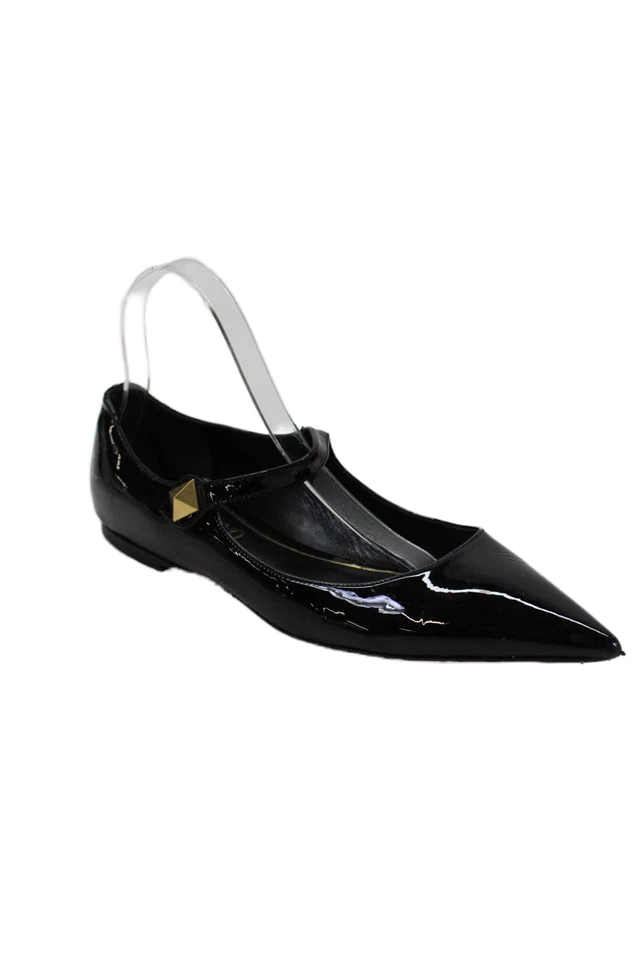 Valentino Garavani Mujer Charol Tachonado Mary Janes Negro Talla 39.5 9.5 Foto 1 de 4