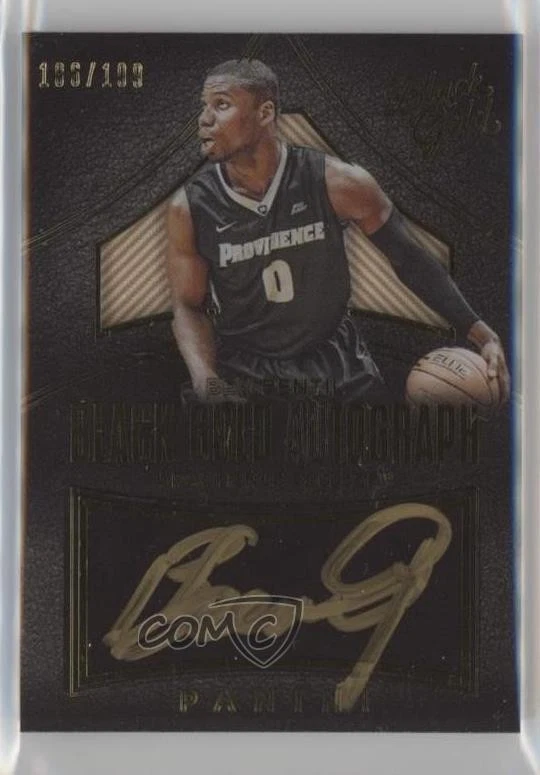 2016-17 Panini Black Gold Collegiate Auto /199 Ben Bentil #186 Rookie Auto RC - Image 1 of 2