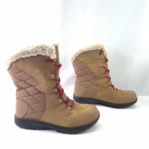 Columbia Size 11 Ice Maiden 2 Winter Snow Boots Brown Waterproof Booties Womens - Picture 1 of 7