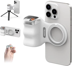 Magnetischer DSLR Handy Griff für iPhone/Android mit Funkauslöser & 1/4" Schraube - Bild 1 von 11