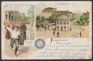 Franzensbad Frantiskovy Lázne AK Litho Bohemia Böhmen Chequia - Picture 1 of 1