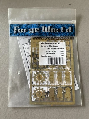 Games Workshop Forgeworld Warhammer 40k Horus Heresy Iron Hands Etched Brass - image 1 of 2
