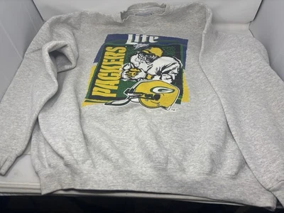 Sudadera Miller Lite Green Bay Packers Años 90 - Gris Jaspeado (talla XL Santee) Foto 1 de 4