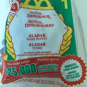 NEU Vintage McDonalds Dinosaurier Aladar Handpuppe #1 Happy Meal Spielzeug Figur 2000 Kind - Bild 1 von 12