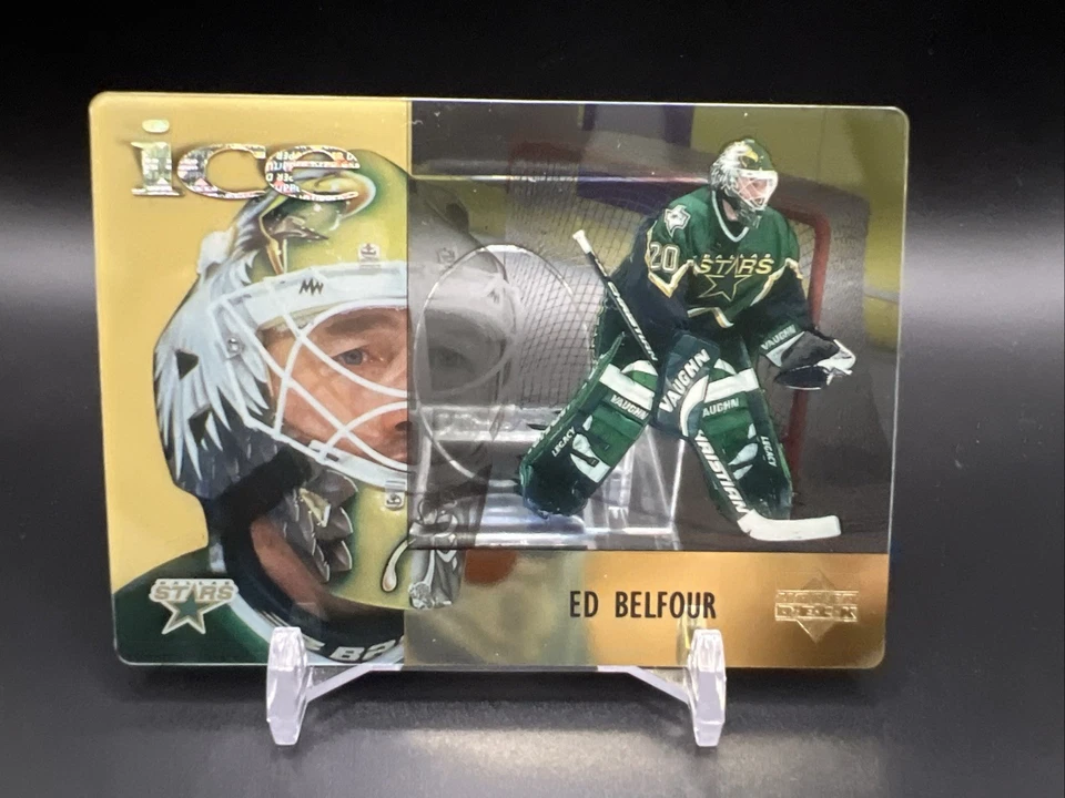 1998-99 McDonald's Upper Deck Clear ICE Hockey - #McD21 - Ed Belfour - Stars - Image 1 of 2