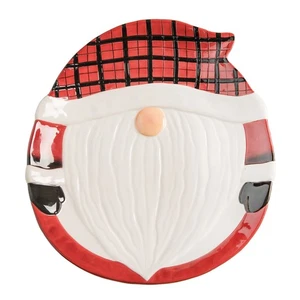 Plaid Gnome 3D Large Cookie Plate - Picture 1 of 3