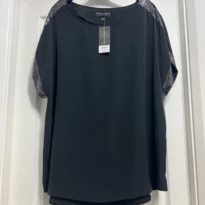 Dorothy Perkins black blouse size 20 uk - Picture 1 of 6
