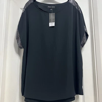 Dorothy Perkins black blouse size 20 uk - Image 1 of 4