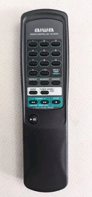Genuine AIWA CD Boombox Remote for RC-6AT03 Tested  - Image 1 of 4