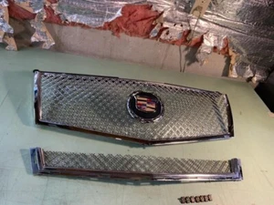 08-13 FOR Cadillac CTS E&G Classics Front Chrome Grill Grille Upper & Lower - Picture 1 of 13