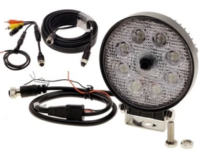 Vehicle Work Light with Backup Camera-Round - Picture 1 of 6