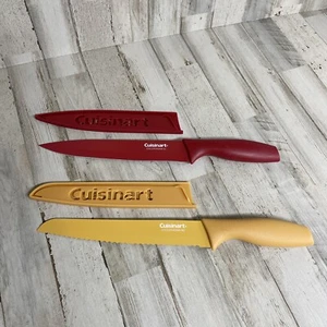 Cuisinart Knives, Set of 2, C5512PCKSAM-BD & SL W/Knife guards Kitchen Camping - Picture 1 of 12