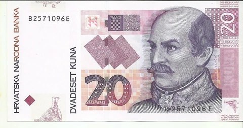 CROATIA 20 KUNA 2012 P 39. UNC CONDITION. 2RW 30NOV Cover