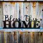 Bless This Home Metal Wall Decor, Metal Sign, Metal Wall Religious Sign 16"X5.8"