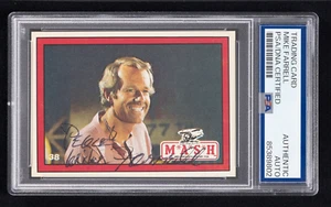 Mike Farrell Signed 1982 Donruss MASH Card #38 (PSA) Captain B.J. Hunnicutt - Picture 1 of 2