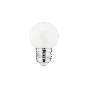 5x LED Bulbs E27 1W 230V 50Lm 2700K PC frosted FILAMENT - Picture 1 of 1
