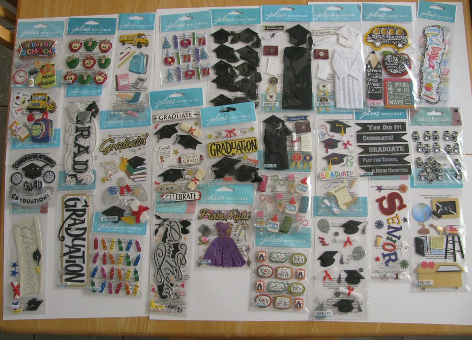 Jolee's Dimensional Stickers U PICK School Graduation Prom NOS - Image 1 of 1