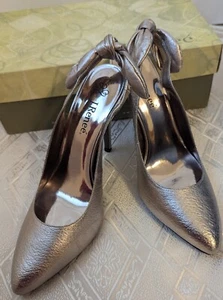 ZAPATOS MUJER J. RENEE SALSA METALIZADOS CUERO NAPA SUAVE 8 M - Imagen 1 de 13