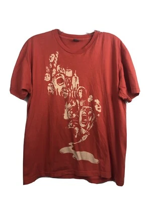 Fresh Jive Vintage Orange Faces Graphic T-Shirt - Fits Men’s Small/Medium - Image 1 of 4