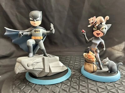 FIGURAS PVC FIRMADAS QMX Q-POP BATMAN Y CAT-WOMAN “LA SERIE ANIMADA” Foto 1 de 4