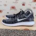 Nike Free Rn Flyknit 2018 Cookies And Cream Women's Size 7.5 Running Shoes 