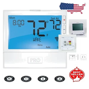 Energy-Efficient Pro1 WiFi Thermostat – 4 Heat/2 Cool, Intuitive Controls - Picture 1 of 6
