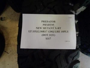 PREDATOR NEW MUTANT X-RT LT 33 12.5 17 120Q LRE 10PLY TIRE PRXRT05 SU16 - Picture 1 of 4