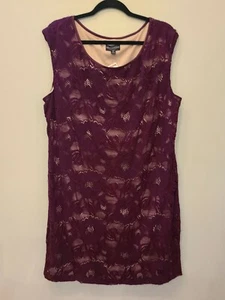 Connected Apparel Lace Overlay Sheath Dress Plus Size 18.... - Picture 1 of 4