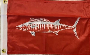 Wahoo Catch Flag 12x18 Inch Fishing Catch Flag Boat Accessory - Picture 1 of 4