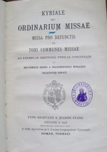 Kyriale seu Ordinarium Missae Missa pro Defunctis et Toni communes missae..alt! - Picture 1 of 2