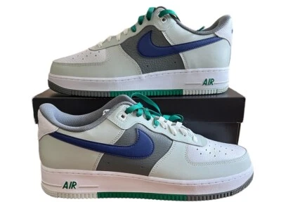 Nike Air Force 1 07 LV8 AF1 Split Light Silver Deep Royal FD2592-001 - Hombres 11.5 Foto 1 de 4