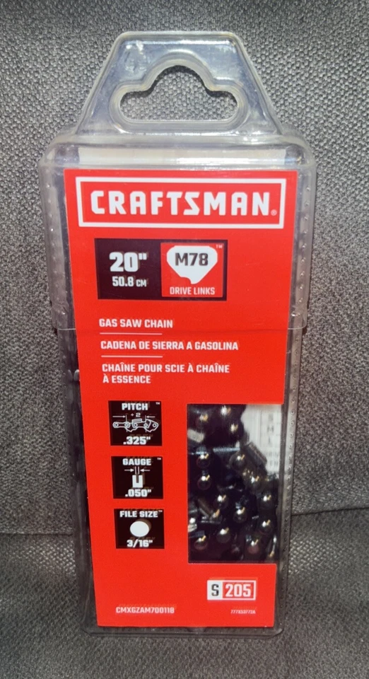 Craftsman 20 Inch M78 Gas Chainsaw Chain CMXGZAM700118